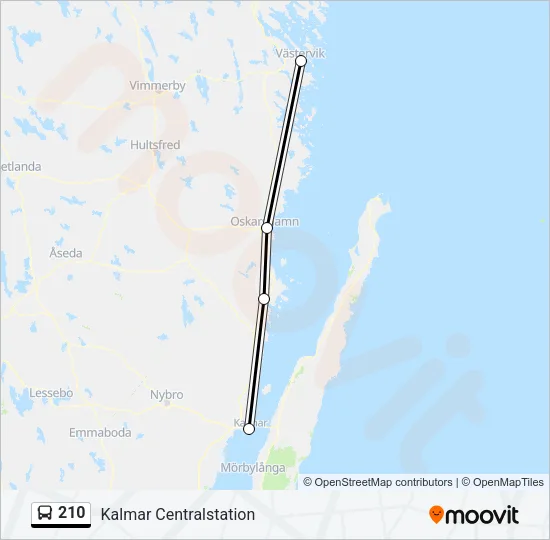 210 Bus Line Map