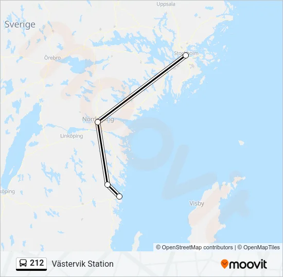 212 Bus Line Map