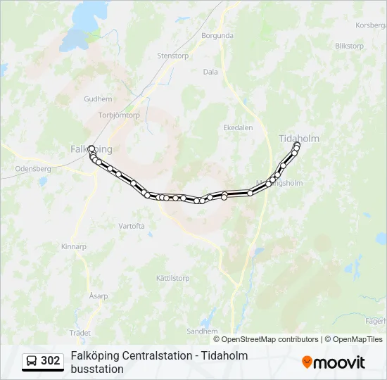 302  Line Map