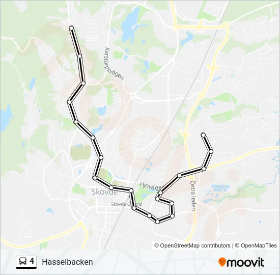 4 Bus Line Map