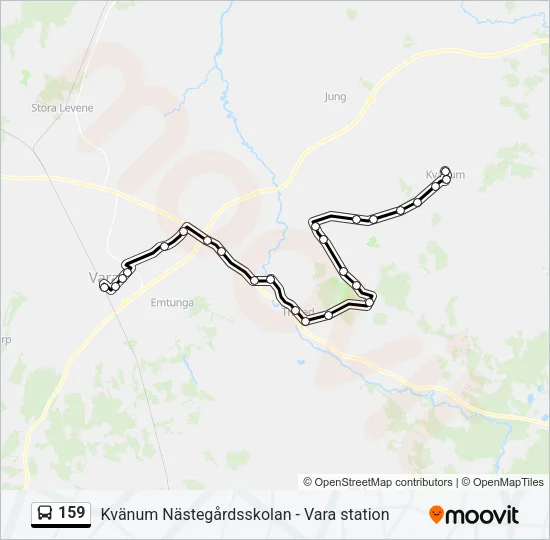 159 Bus Line Map