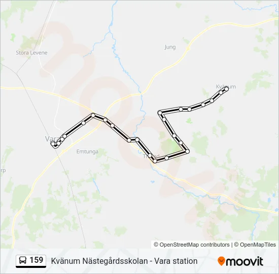 159 Bus Line Map