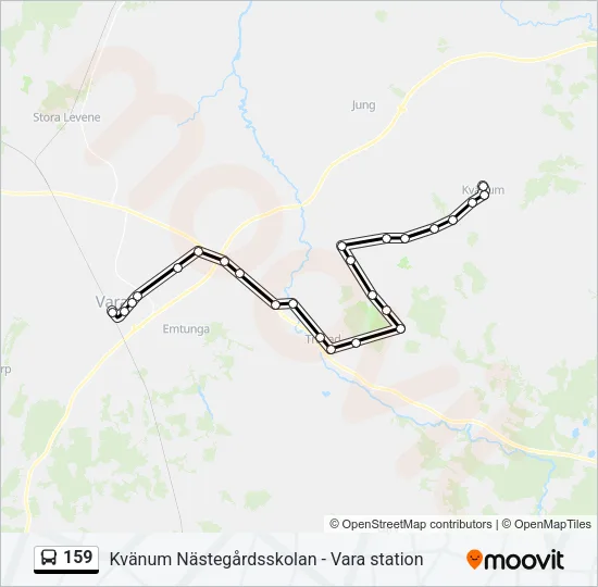 159 Bus Line Map