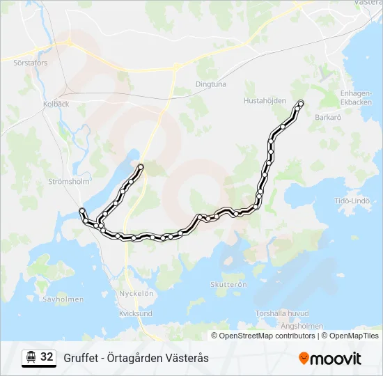 32 Cable Car Line Map