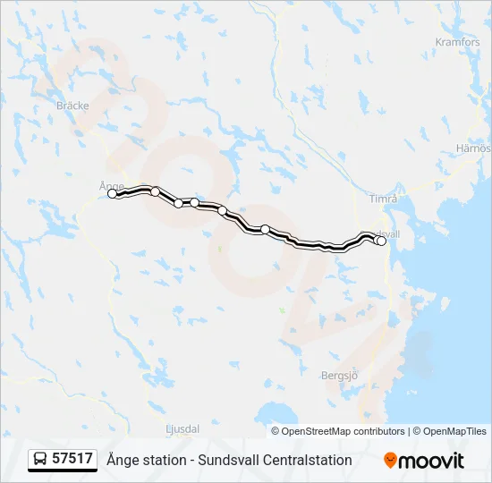 57517 Bus Line Map
