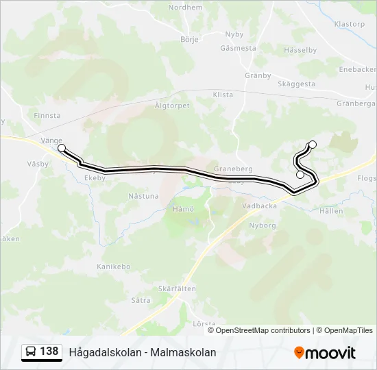 138 Bus Line Map