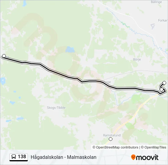 138 Bus Line Map
