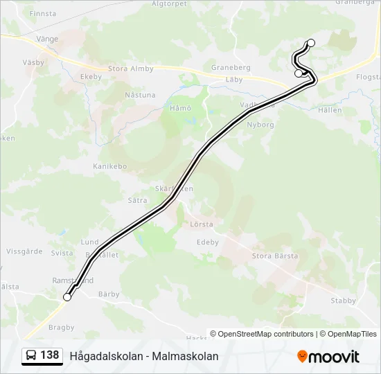 138 Bus Line Map