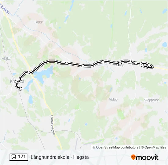 171 Bus Line Map