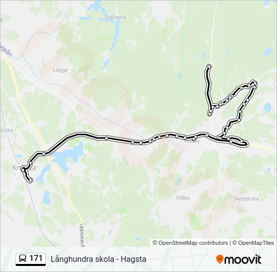 171 Bus Line Map