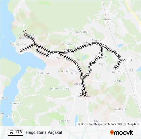 173 Bus Line Map