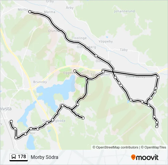 178 Bus Line Map