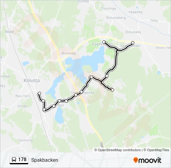 178 Bus Line Map