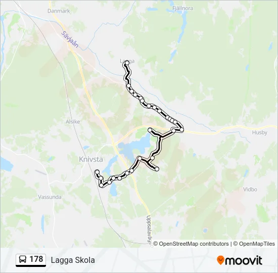 178 Bus Line Map