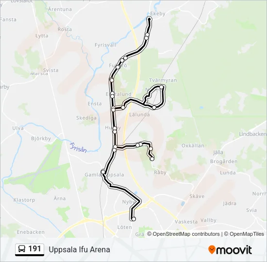 191 Bus Line Map