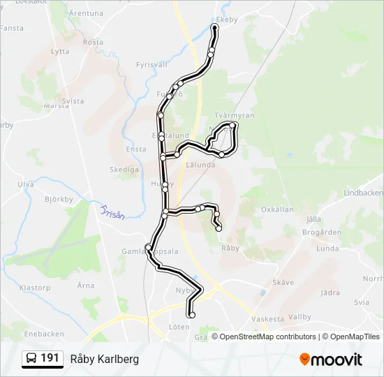 191 Bus Line Map