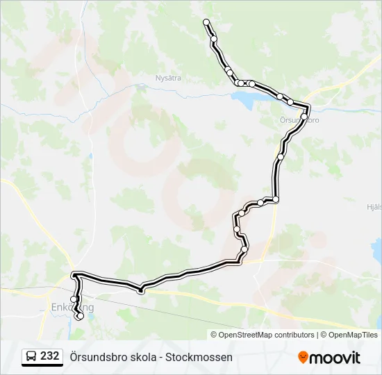 232 Bus Line Map