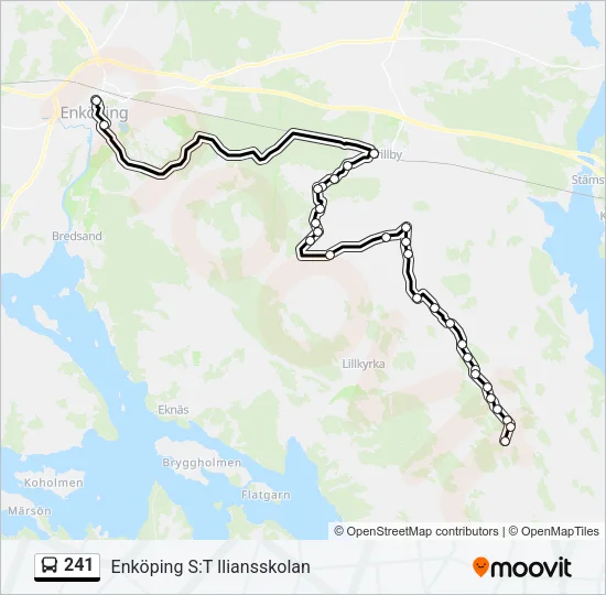 241 Bus Line Map
