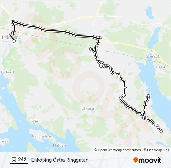 242 Bus Line Map