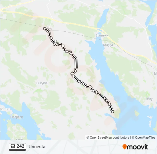 242 Bus Line Map