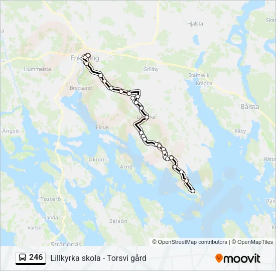 246 Bus Line Map