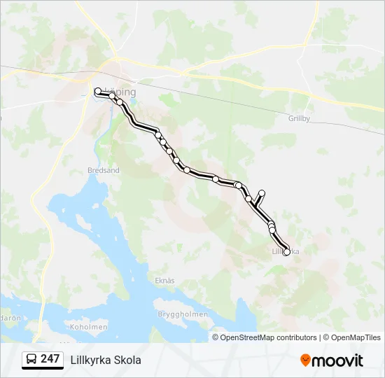 247 Bus Line Map