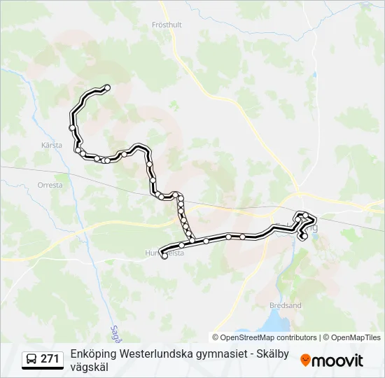 271 Bus Line Map