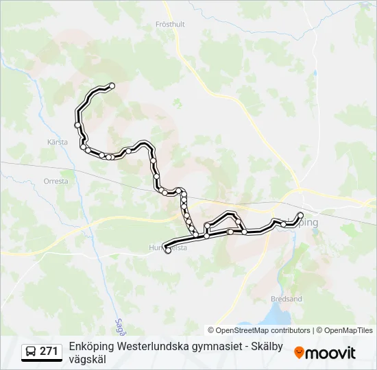 271 Bus Line Map
