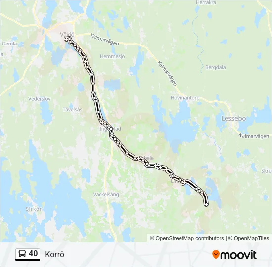 40  Line Map
