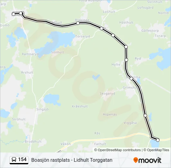 154  Line Map