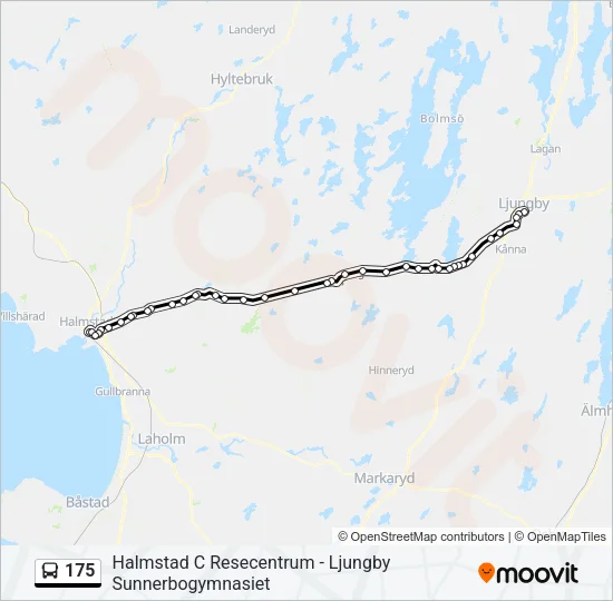 175 Bus Line Map