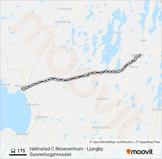 175 Bus Line Map