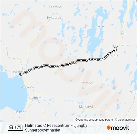 175 Bus Line Map