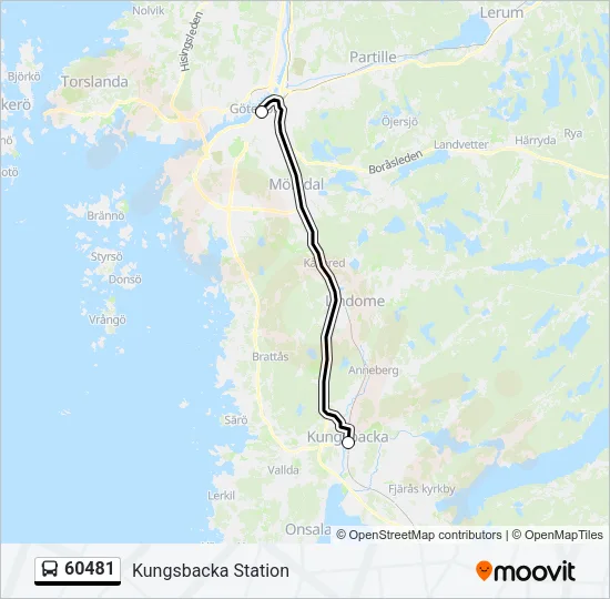 60481 Bus Line Map