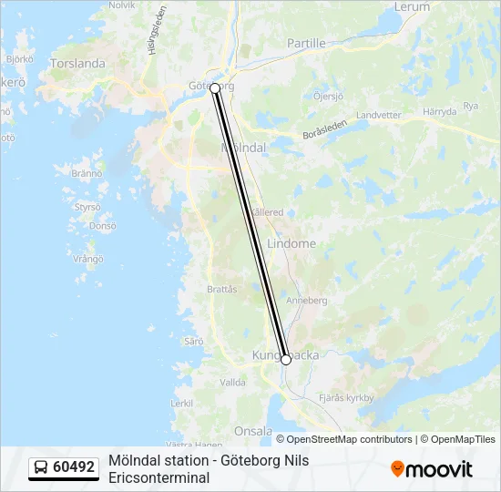 60492 Bus Line Map