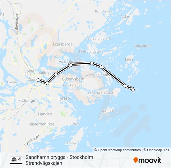 4 Ferry Line Map