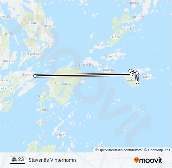 23 Ferry Line Map