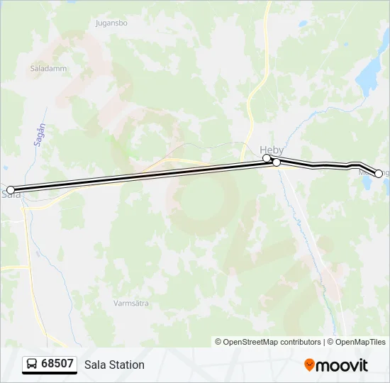 68507 Bus Line Map