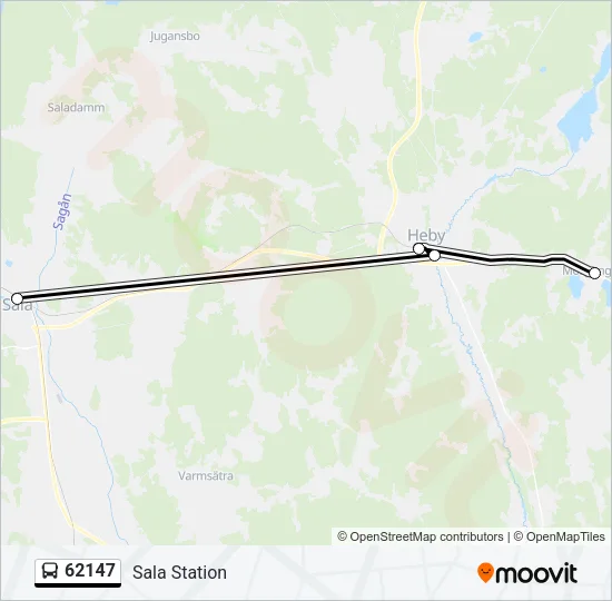 62147 Bus Line Map