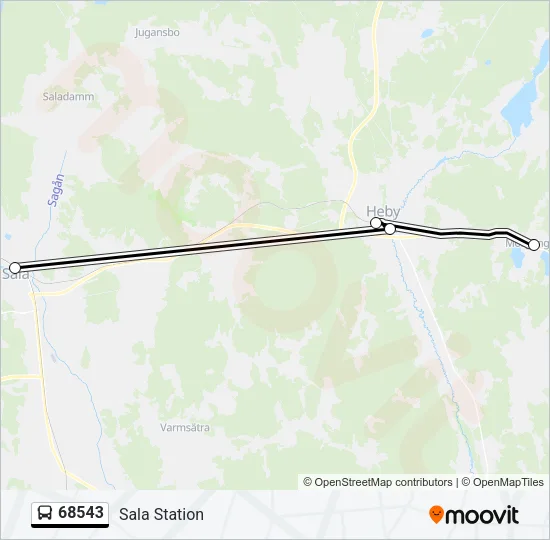 68543 Bus Line Map