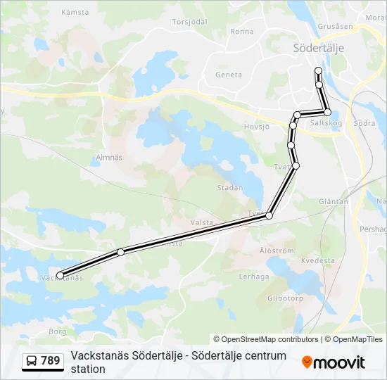 789 Bus Line Map