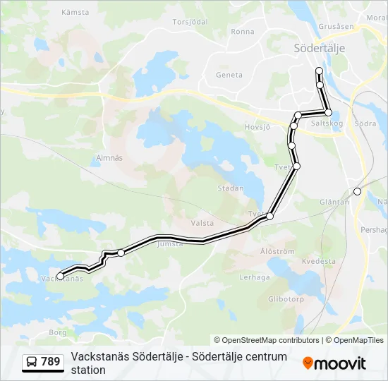 789 Bus Line Map