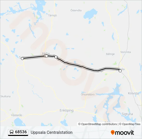 68536 Bus Line Map