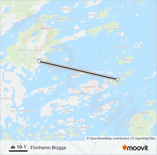 10-1 Ferry Line Map