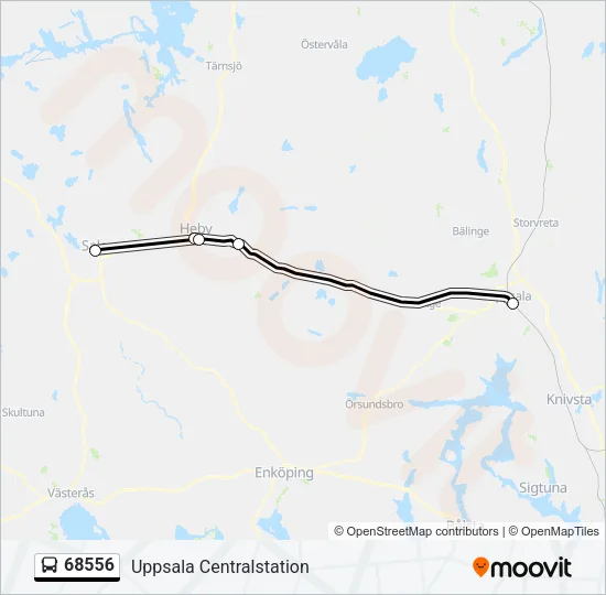68556 Bus Line Map