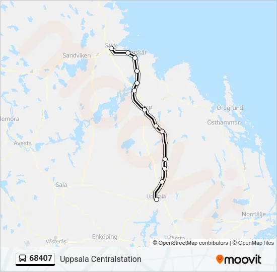 68407 Bus Line Map
