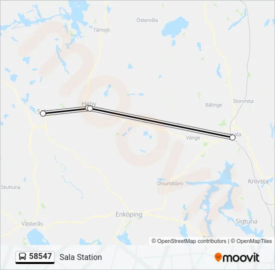 58547 Bus Line Map