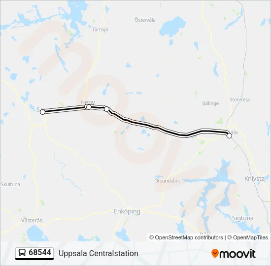 68544 Bus Line Map