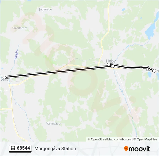 68544 Bus Line Map