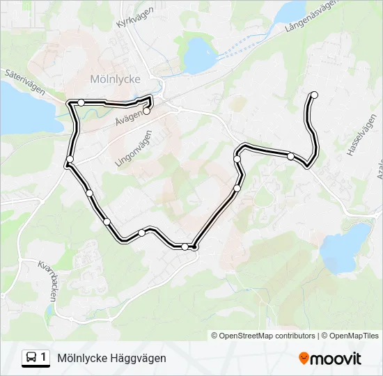 1 Bus Line Map